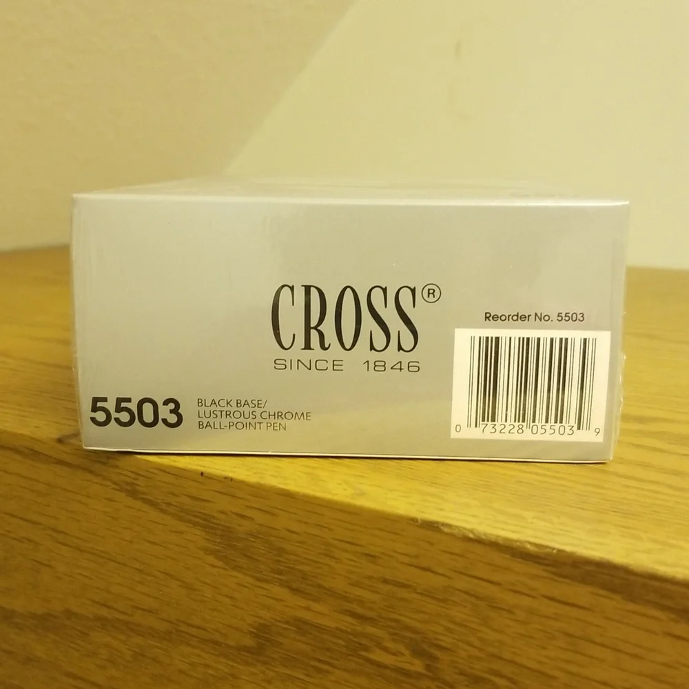 Cross BlackBase/Lustrous Chrome Ball Point Pen 5503 - Picture 5 of 6